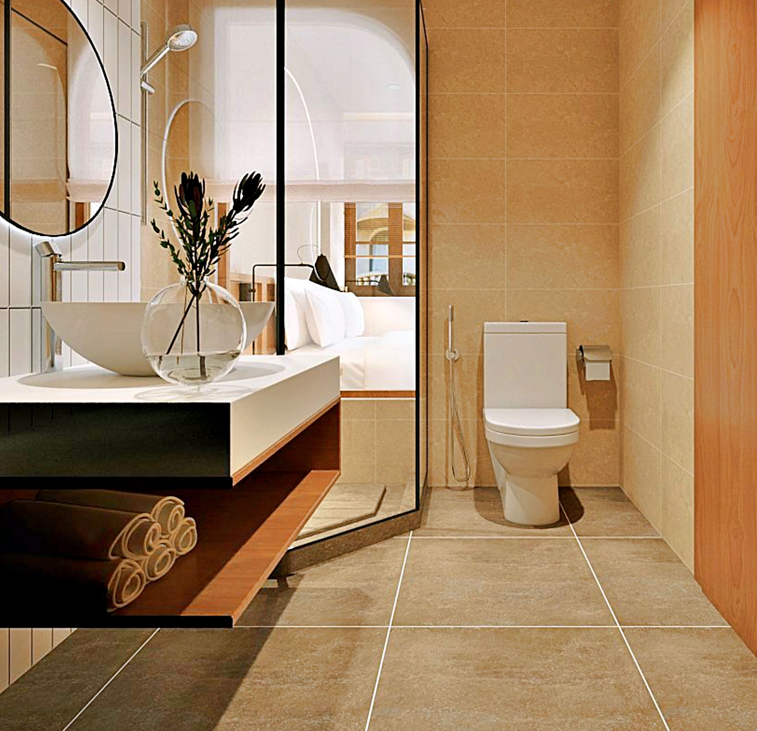 Habitación doble Deluxe | Baño | Regadera, regadera con hidromasaje, amenidades de baño de diseñador 