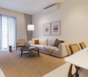 Three Bedroom Suites | Living area | 42-inch Smart TV with cable channels, Netflix, streaming services