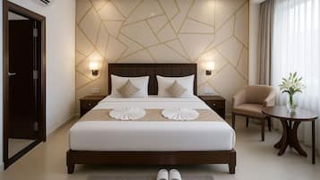 Suite superior, 1 cama King size, para no fumadores, aire acondicionado | 1 habitación, sábanas de algodón egipcio y ropa de cama de alta calidad