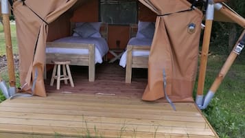 Tent | Individually decorated, individually furnished, bed sheets