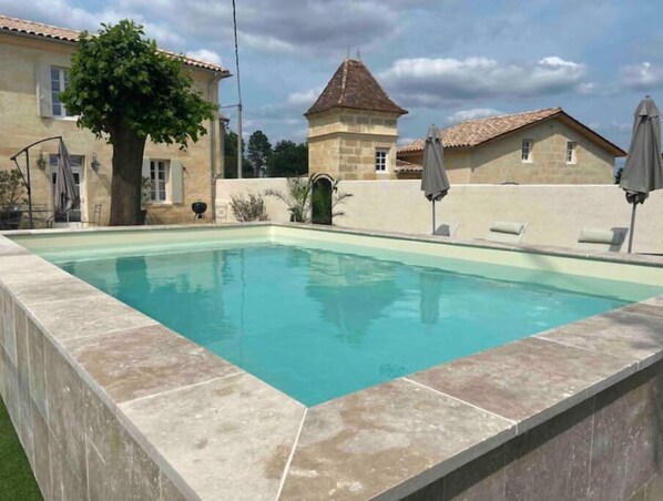 Outdoor pool - "Clos Antonia" quiet and stylish cottage near St Emilion and Sauternes (Mérignas)