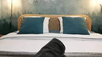 2 habitaciones, escritorio, wifi y ropa de cama