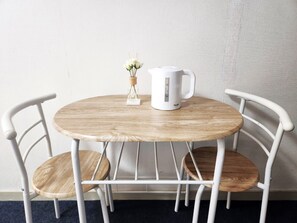 Spiseområde på rommet