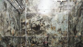 Shower, free toiletries, hair dryer (on request), towels