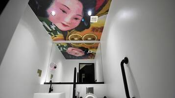 Free toiletries, hair dryer, towels, soap