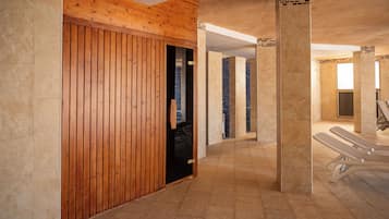 Sauna, vasca idromassaggio, massaggi