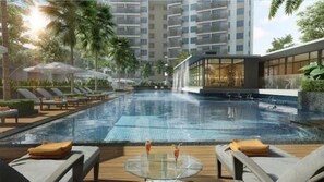 Pool - New modern condo (1) with pool @ Bangi (Kampung Tangkas)