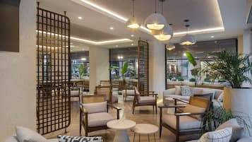 Siddeområde i lobbyen