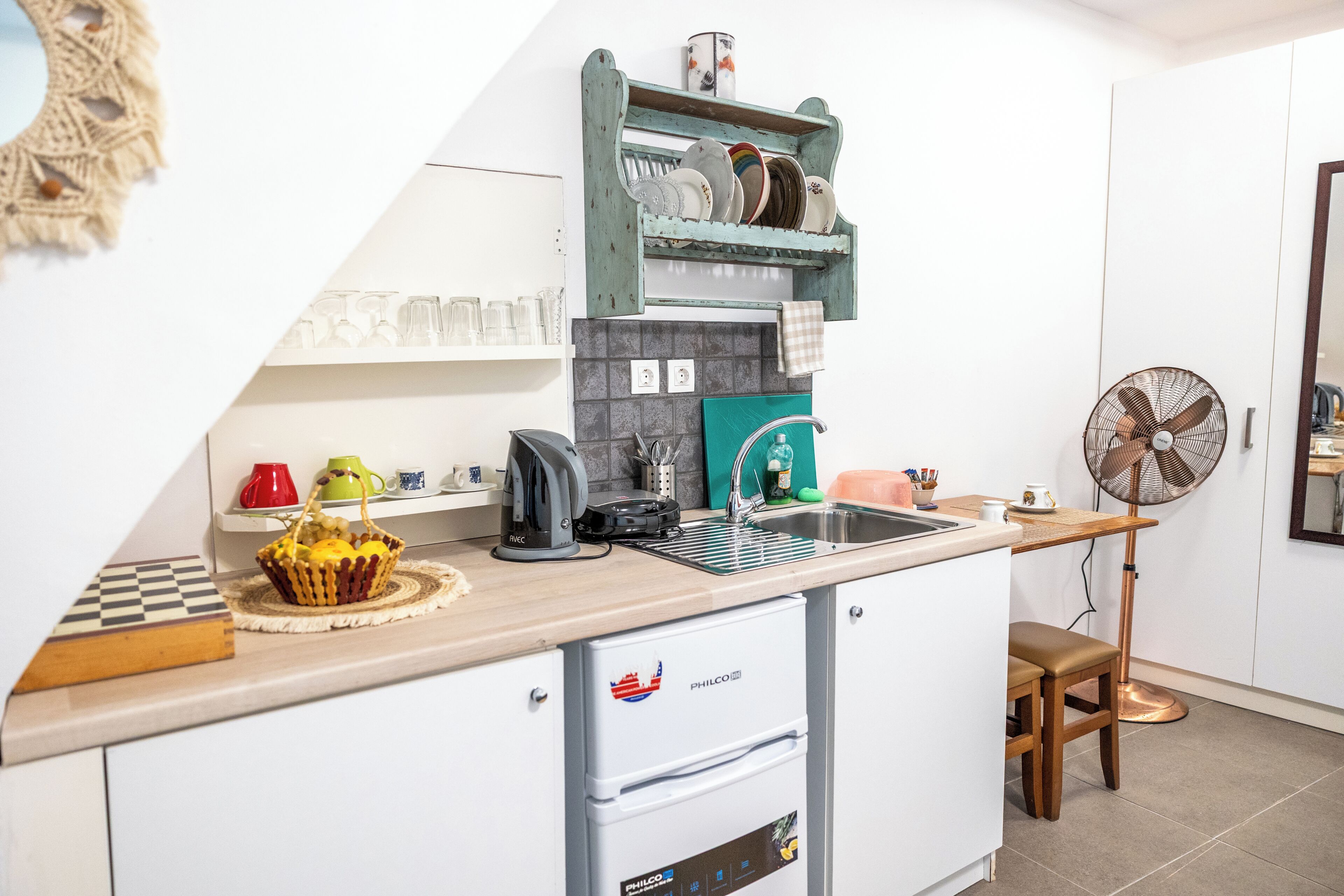 Apartment | Eigene Küche | Toaster, Küchenrolle