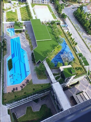 Pool - New Pool view 3 room apartment (9) (Kampung Tangkas,)