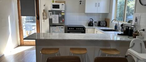 Microwave, oven, stovetop