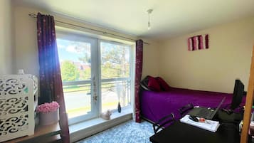 1 غرفة نوم وواي فاي وملاءات أسرّة