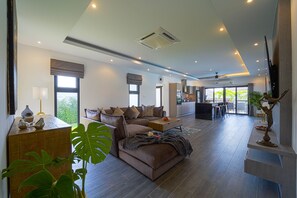 55-inch Smart TV with digital channels - Modern 3 Bedroom Private Pool Villa -ML7 (Hua Hin)