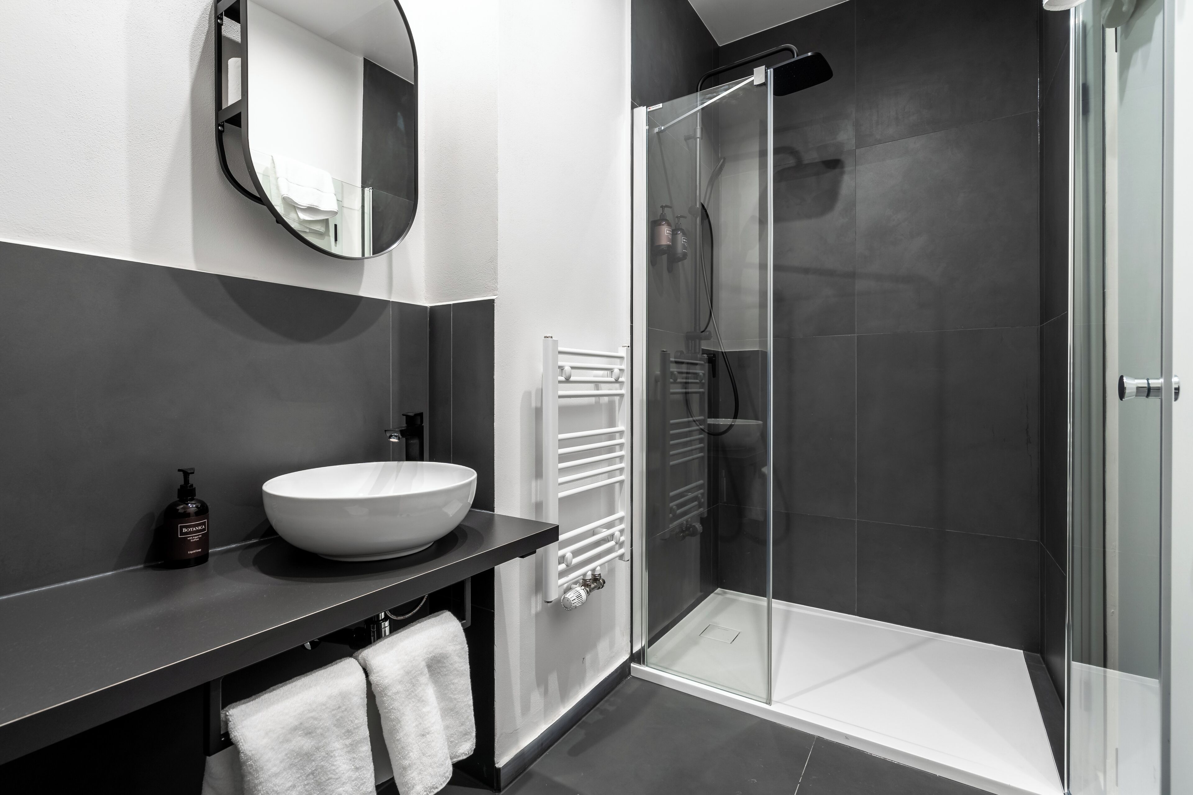Apartment | Bathroom | Shower, free toiletries, towels, soap