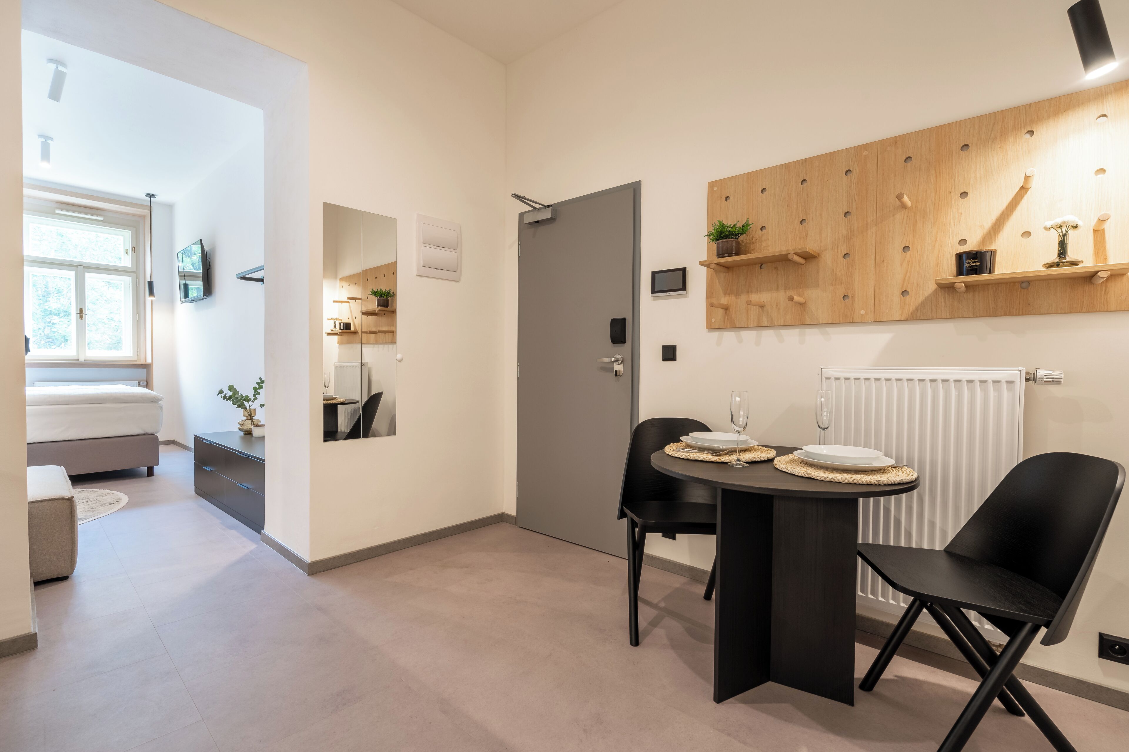 Spiseområde på rommet