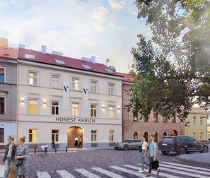 Fassade der Unterkunft