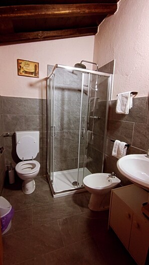 Shower, hair dryer, bidet, towels - CHALET OUR SHANGRI (Vercana)