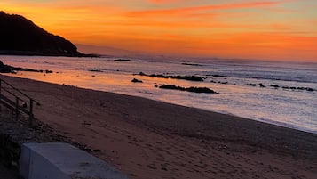 Vlak bij het strand