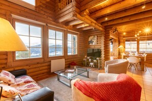 Fernseher, Kamin, DVD-Player