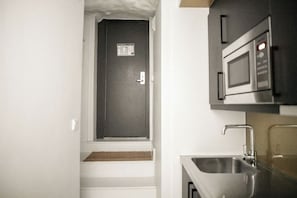 Studio, 1 Einzelbett | Eigene Küche | Kühlschrank, Mikrowelle, Herdplatte, Wasserkocher mit Kaffee-/Teezubehör