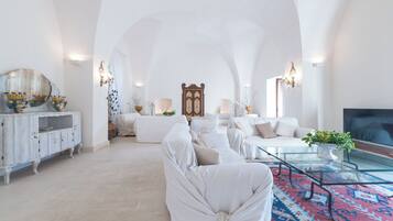 Villa, 4 Schlafzimmer, Raucher, eigener Pool | Wohnzimmer