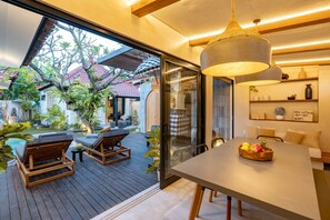Outdoor dining - Zee Design ~ Lux Pool Villa & Spa ~ 3BDR Close to Beach (Bali)