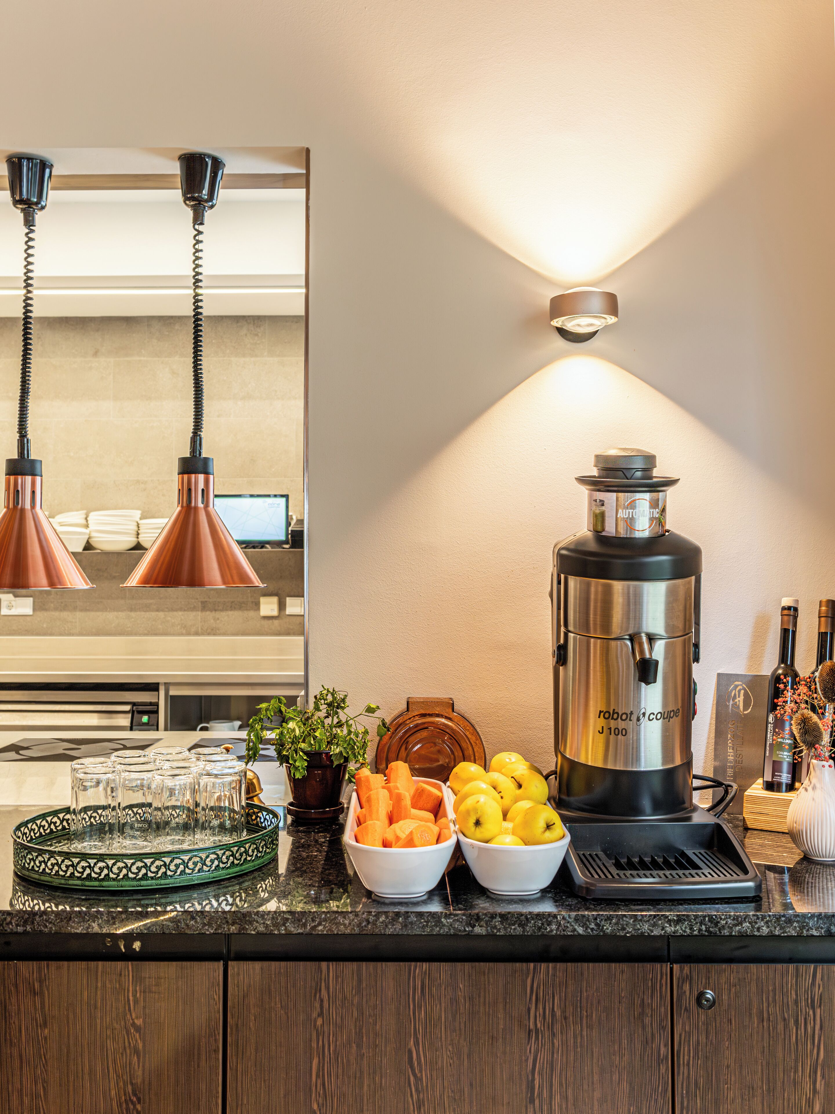 Daily buffet breakfast (EUR 22 per person)