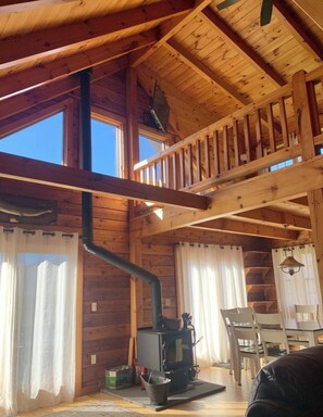 Interior - Cozy Catskills Log Cabin on 20 Acres (Roxbury)