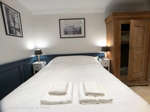 1 bedroom, iron/ironing board, travel crib, free WiFi