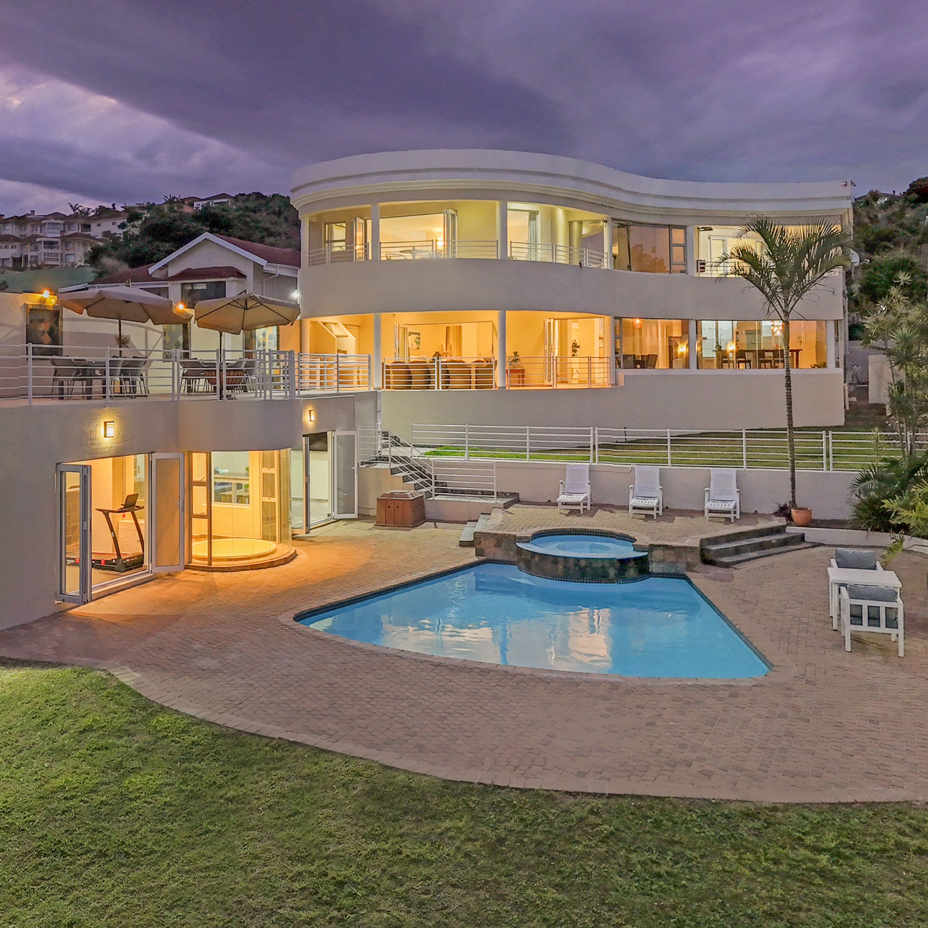 Outdoor wedding area