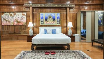 5 slaapkamers, een strijkplank/strijkijzer, gratis wifi, beddengoed