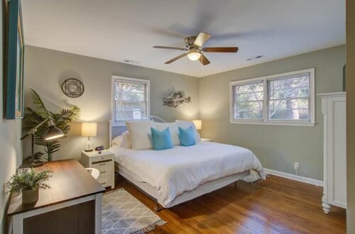 Classy Johns Island Retreat with King Bed + Firepit!