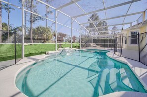 A heated pool