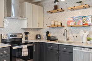 Microwave, oven, stovetop, dishwasher