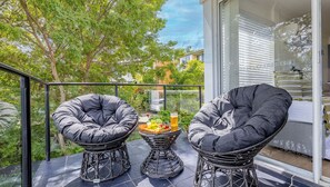 Terrace/patio - Sunset Towers 8, 25 Donald St - heart of town with water views (Nelson Bay)