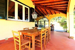 Área para banquetes al aire libre
