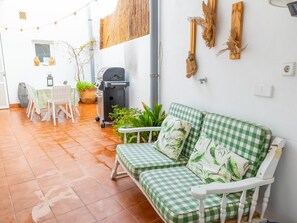Outdoor dining - Magnificent house a few meters from the beach with A/C (Puerto de Pollensa)