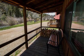 Terrace/patio - Located by the River facing the Mountains (Red River)