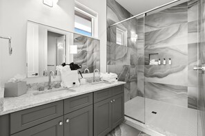 Hair dryer, towels