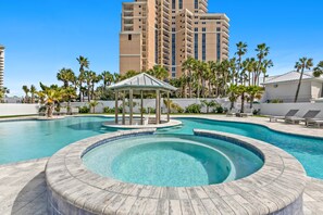 A heated pool