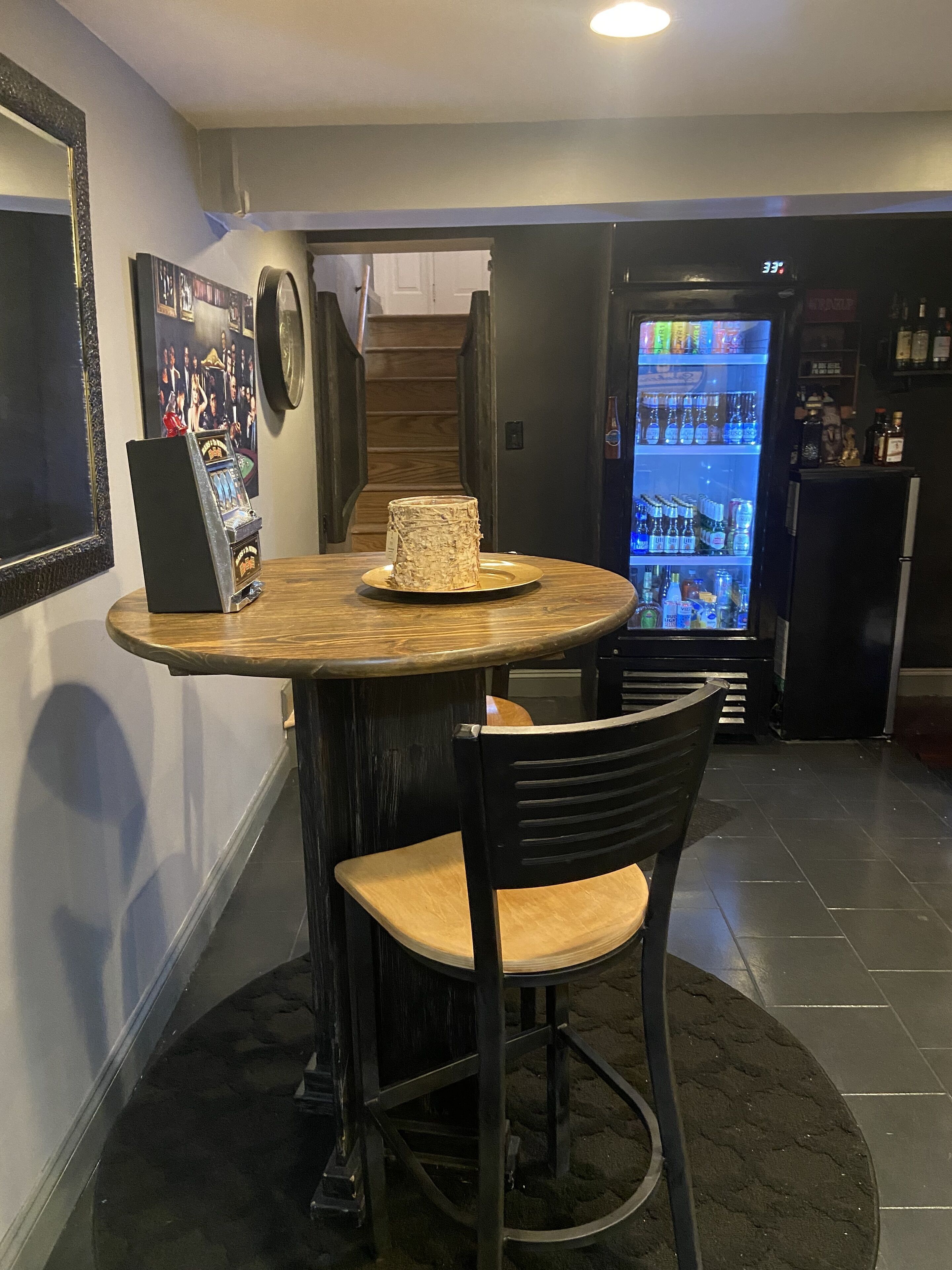 The SpeakEasy hideaway & Game Room. Take a trip back to the days of prohibition