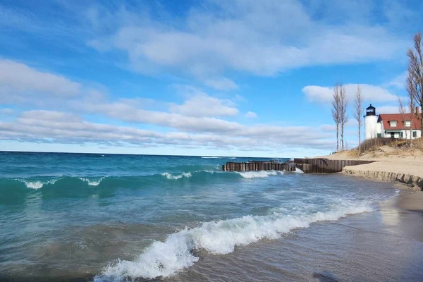 Espreguiçadeiras, toalhas de praia