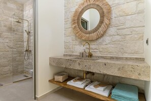 Hair dryer, towels