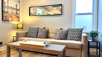 TV, books, music library, video library