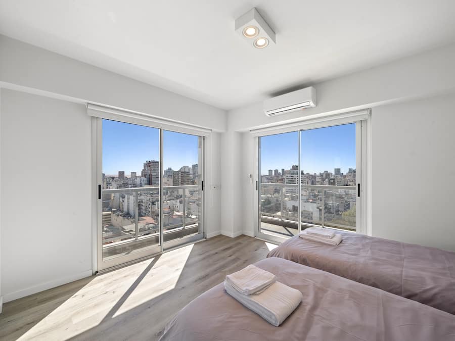 Lägenhet - 2 sovrum | Duntäcken, gratis wi-fi och sängkläder