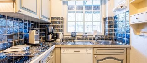 Fridge, oven, stovetop, dishwasher