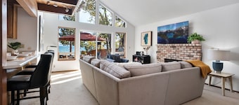 Waves End Lakefront By Tahoe Getaways w Private Sandy Beach + Walk to Town!
