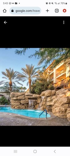 The units available are located on the strip. 