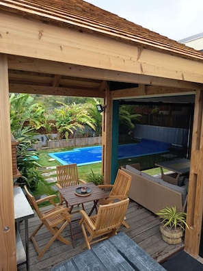 A heated pool