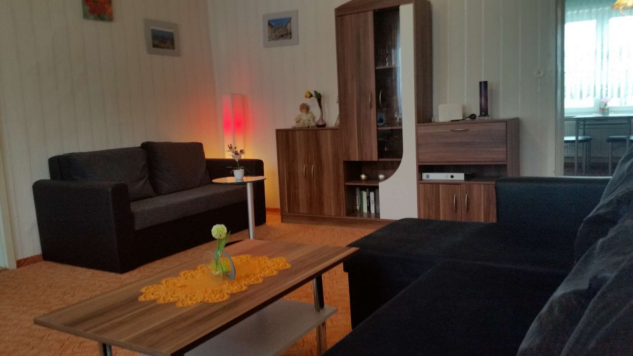 TV, DVD player, stereo